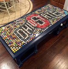 Candacefrances Beer Cap Table Beer Bottle Cap Crafts Bottle Cap Table