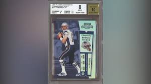 Create a card design your perfect card below, personalise your card with your own stats and preferences, the previewer on the left will update as you add more information. Tom Brady Rookie Card Sells For Record 1 32 Million Cnn
