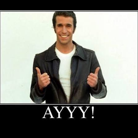 I know this is a serious situation but here's a joke I made up... Fonzie  was diagnosed with the Corona Virus....but he was AyyySymptomatic! get it?  So fucking good! ...Whatever Sorry...men my