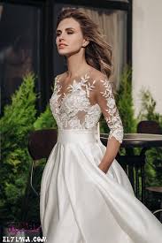 فساتين زفاف فخمه 2021 اجمل فساتين زفاف 2021 ترغب كل فتاة في الظهور بإطلالة ملكية فخم embroidered lace wedding dress ball gowns wedding ball gown wedding dress