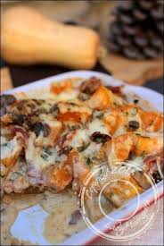 Gratin De Courge Butternut Champignons Jambon Cru Et Cantal Recette Recette Courge Butternut Gratin De Courge Recette Courge