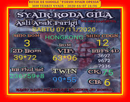 Syair Si Unyil Hongkong 21 November 2020