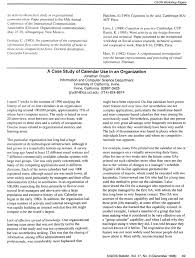 Find information on computer science conferences, including dates, locations, price ranges, and more. A Case Study Of Calendar Use In An Organization Acm Sigois Bulletin