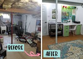 Finally its time to reveal the extreme craft room makeover! Colorful Basement Craft Room Reveal Semigloss Design