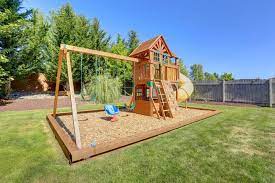 When it comes to flooring ideas for outdoor playgrounds rubber playground tiles can give your playground a truly unique look. 34 Amazing Backyard Playground Ideas And Photos For The Kids Of Course Backyard Playground Playground Flooring Playground Flooring Outdoor