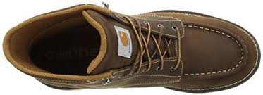 These are my first carhartt boots and i'm not disappointed at all. Carhartt Men S 6 Waterproof Moc Toe Casual Wedge Work Boot Brown 9 Ninefit Europe