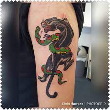 Old School Panther Snake Panther Tattoo Oldschool Traditional Tattoos Old School Panther American Traditional Tattoos Panther