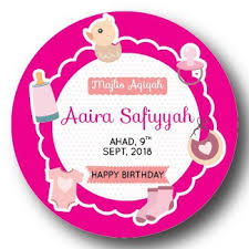 Order je stiker dengan kami. 20 Fantastic Ideas Stiker Majlis Aqiqah Finleys Beginlys