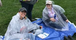 For Kentucky Oaks Fans, A Rain Poncho Was The Hot Accessory