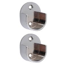 They may have a pocket along the top to push the rod they are popular on kitchen windows and are typically hung on rods installed inside the window frame on tension rods. Buy 2x Recess Bracket Curtain Rail Support Pole Wall Mount 28mm At Affordable Prices Free Shipping Real Reviews With Photos Joom
