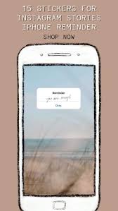 15 Instagram Story Stickers Iphone Reminder Png Sticker Etsy In 2020 Iphone Reminders Instagram Story Instagram
