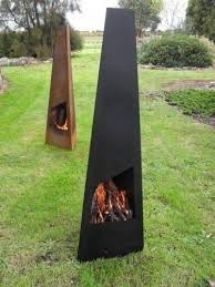 Add warmth and light to your outdoor furniture with these fireplaces & fire pits. Steel Outdoor Fireplace Ideas On Foter