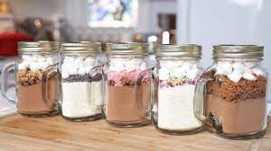 How To Make 5 Hot Chocolate In A Jar Recipes Afternoon Baking With Grandma Hot Chocolate In A Jar Recipe Hot Chocolate In A Jar Meals In A Jar