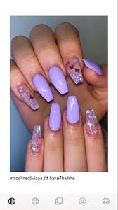 You can see here superb ideas of nail arts and designs to show off in year 2019 for more glamorous and cutest personality. Purple Nails Purple Nail Designs Lilac Nails Purple Acrylic Nails