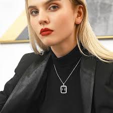 Swordgod Black Onyx Necklace for Men Women 925 Sterling Silver/Cubic  Zirconia Black Agate Necklace Square Gemstone Pendant Fine Jewelry  Valentines Day Gifts for Him Her : Amazon.ca: Clothing, Shoes & Accessories