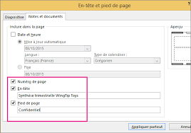 Mise en page powerpoint 2016. Modifier La Numerotation Des Pages Les Pieds De Page Et Les Pages De Commentaires Dans Powerpoint Powerpoint