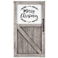 Merry Christmas Barn Door Wood Wall Decor Wood Wall Decor Barn Door Decor Hobby Lobby Christmas