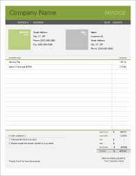 simple invoice template for excel free