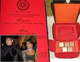 14 Unique And Gorgeous Celebrity Wedding Invites For The Couples Who Want To Be A Little Hatke Celebrity Weddings Wedding Invitations Pinterest Wedding Invitations