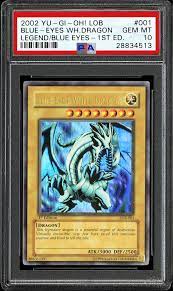 Maybe you would like to learn more about one of these? 2002 Yu Gi Oh Lob Legend Of Blue Eyes White Dragon Tcg Cards Psa Population