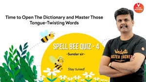 Spell Bee Vedantu Spell Bee Quiz 4 Class 6 8 Vedantu Live Young Wonders Menti Live Youtube