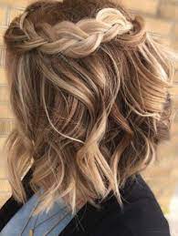 Trend Alert Braided Lob Short Wavy Hair Work Hairstyles Braids For Short Hair