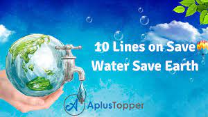 10 Lines On Save Water Save Earth For Students And Children In English A Plus Topper On earth, it is found mostly in oceans and other large water bodies, with 1.6% of water below ground in aquifers and 0.001% in the. 10 lines on save water save earth for