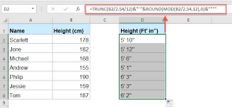 Convert 8 foot to meter with formula, common lengths conversion, conversion tables and more. How To Convert Cm Or M To Feet And Inches In Excel