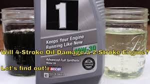 We all need to mix our gas and oil.unless your sled does that for you which makes you weak. Will 4 Stroke Oil Damage A 2 Stroke Engine Let S Find Out Youtube