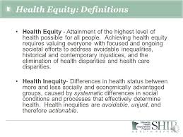 Learn about cancer health disparities in the united states, including differences in cancer rates among population groups and certain factors that contribute to the differences. Health Equity 101 An Introduction To Health Equity June 26 Ppt Download