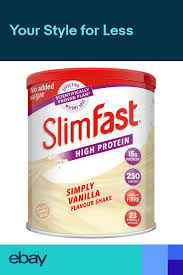 Slimfast Meal Replacement Powder Shake Simply Vanilla 438 G Meal Replacement Powder Meal Replacement Drinks Slim Fast