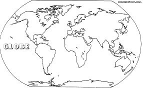 World map coloring page continents and oceans. World Map Coloring Pages Coloring Pages To Download And Print Coloring Home