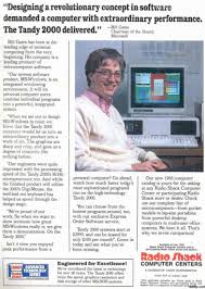 Bill Gates In A Radio Shack Ad Old Computers Vintage Ads Computer History