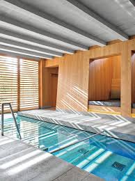 16 Soothing Spas And Saunas Small Indoor Pool Indoor Pool Design Modern Pools