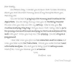 Love Letter To Dad For Father S Day One Time Through Letter To Dad Letter To My Dad Love Letters