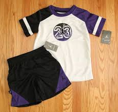 Air Jordan Shirt Black And White Air Jordan Toddler Boy Tee Shorts Set Black White Purple Jumpman 23 Toddler Tees Boy Toddler Shorts Basketball Clothes