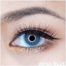 Bena Blue This Eye Lens Is A Highly Pigmented Blue With A Limble Ring And Dot Detail Ready In Stock Shop Now Www Bbb Colored Contacts Pigment Lavender Buds