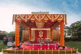 Photo Of South Indian Mandap Outdoor Indian Wedding Indian Wedding Decorations Weddings Decorations Elegant Romantic