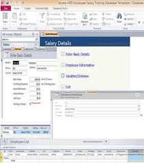 Access Hrd Employee Salary Training Database Templates Access Database Inventory Management Templates Database Management