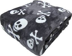 Black And White Blanket Amazon Amazon Com All Seasons Micro Fleece Cross Bones Skull Plush Throw Blanket Oversized 60 X 70 Black Grey White Plush Throw Blankets Plush Throw Throw Blanket