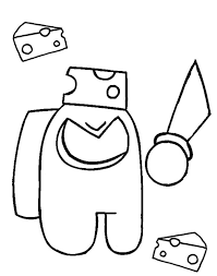 Try coloring then cutting our your cheese coloring page. Among Us Mr Cheese Coloring Page Free Printable Coloring Pages For Kids
