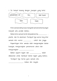 1.0 pengenalan kitar semula ialah proses mengolah semula bahan buangan untuk menghasilkan barangan yang baru. Kitar Semula Interactive Worksheet
