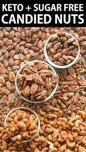 Easy Stovetop Sugar Free Candied Nuts Keto Paleo Vegan Recipe Keto Candy Nut Recipes Almond Recipes