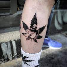 Its on my hand its just my nickname in fire and smoke. Small Weed Leaf Tattoo Novocom Top