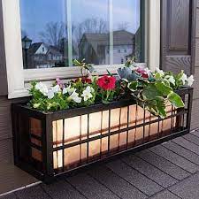 Window boxes are good place to plant your flower high building. 54 Springfield Rod Iron Metal Planter Box