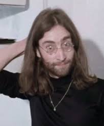 John Lennon with Beard and Long Hair