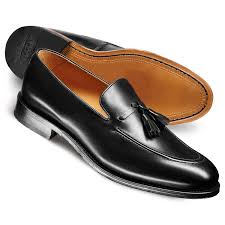 Black And White Loafers With Tassels Charles Tyrwhitt Black Tassel Loafers Nice Leather Shoes Men Dress Shoes Men Loafers Men
