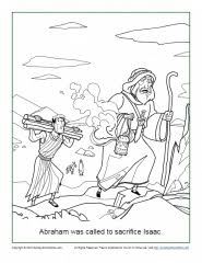 Abraham coloring pages abraham is one of the most important characters in all of the bible. Abraham Was Called To Sacrifice Isaac Coloring Page Children S Bible Activities Sunday School Activities For Kids