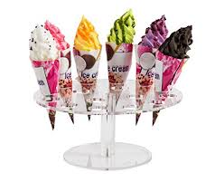 Shop ice cream cone display at webstaurantstore, your resource for restaurant supplies and equipment. Wedding 16 Holes Parties Clear Acrylic Ice Cream Cone Stand Sushi Hand Roll Stand Holder Ice Cream Cone Holder Ice Cream Cone Display Stand Holder Buy Online In Burkina Faso At Burkinafaso Desertcart Com Productid