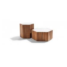 Sold & shipped by gdf studio. Hexagon Teak Tribu Coffee Table Bartolomeo Italian Design